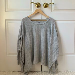 Converse One Star gray sweater poncho cardigan